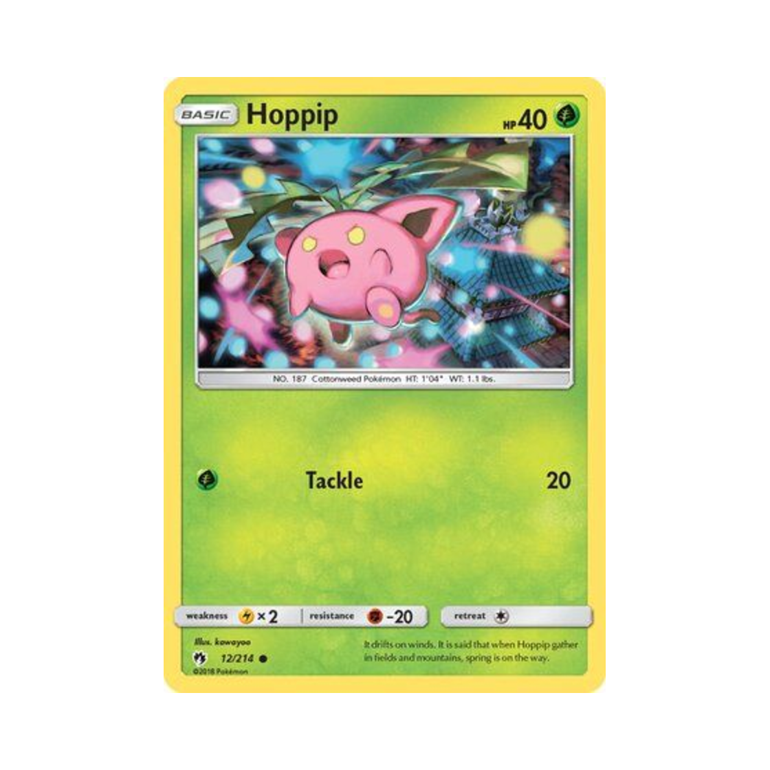 포켓몬 TCG 통통코 C 로스트 썬더 (영문판)(Pokemon TCG Hoppip C Lost Thunder (English Ver.)) - 1