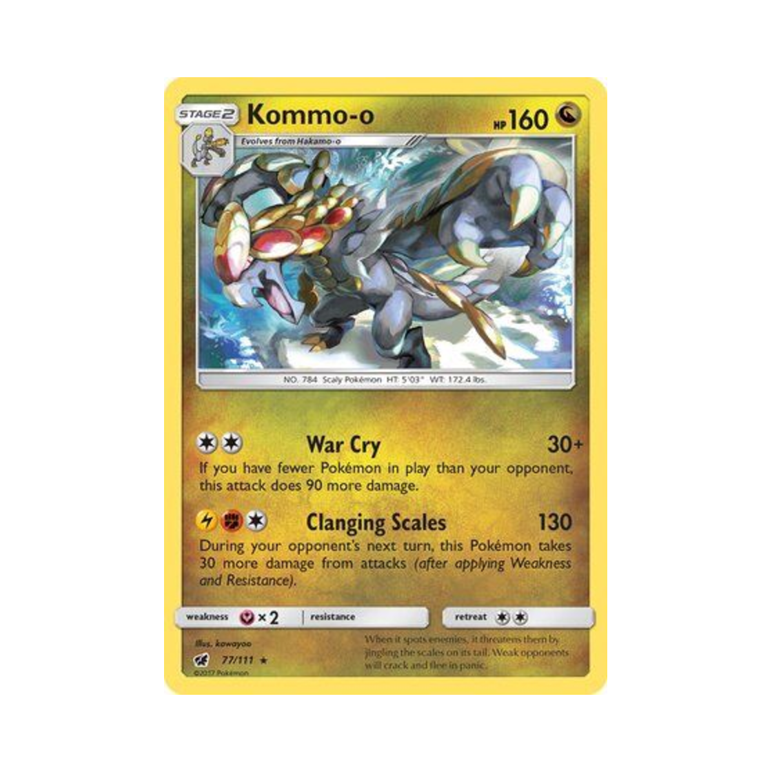 포켓몬 TCG 짜랑고우거 R 크림슨 인베이전 (영문판)(Pokemon TCG Kommo o R Crimson Invasion (English Ver.)) - 1