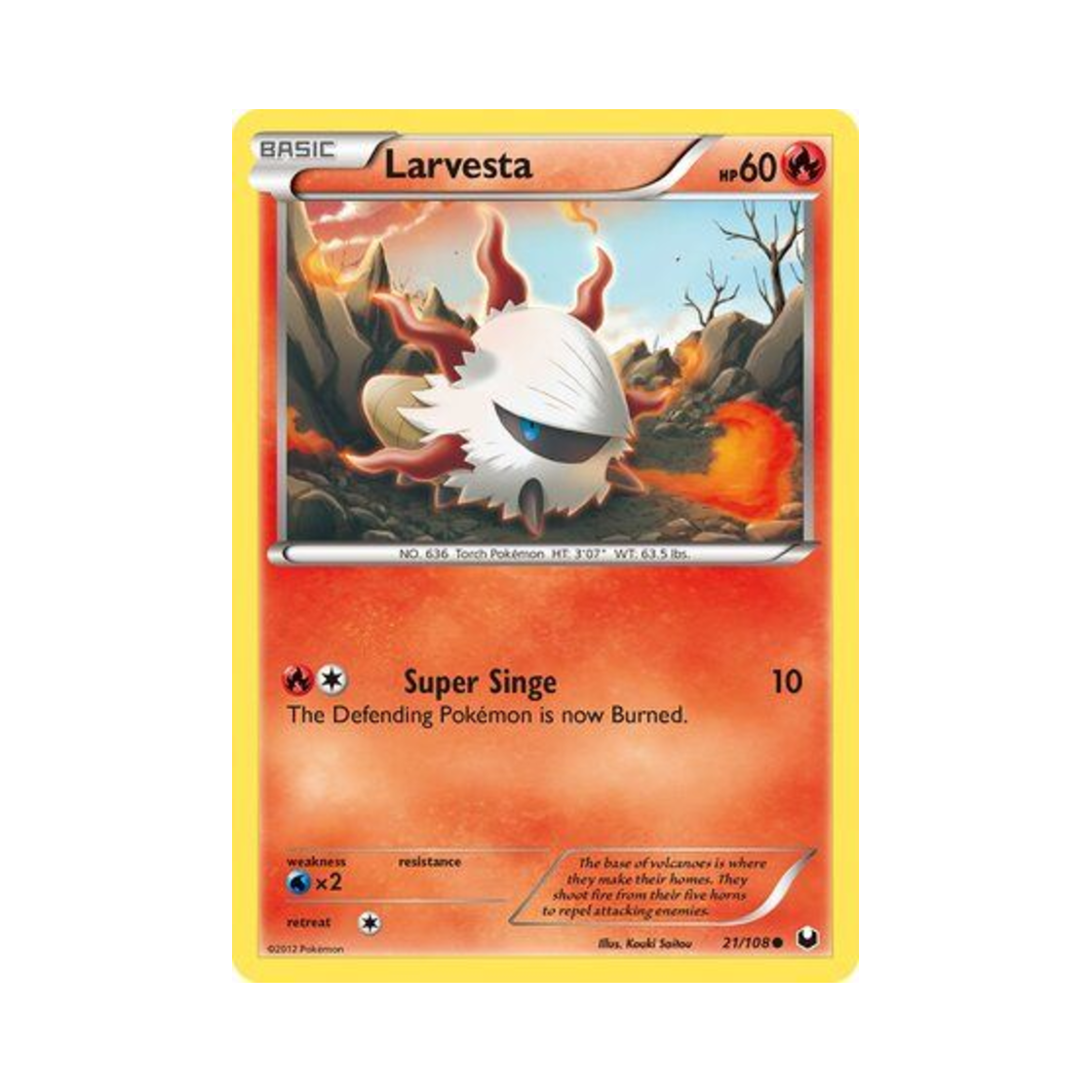포켓몬 TCG 활화르바 C 다크 익스플로러스 (영문판)(Pokemon TCG Larvesta C Dark Explorers (English Ver.)) - 1