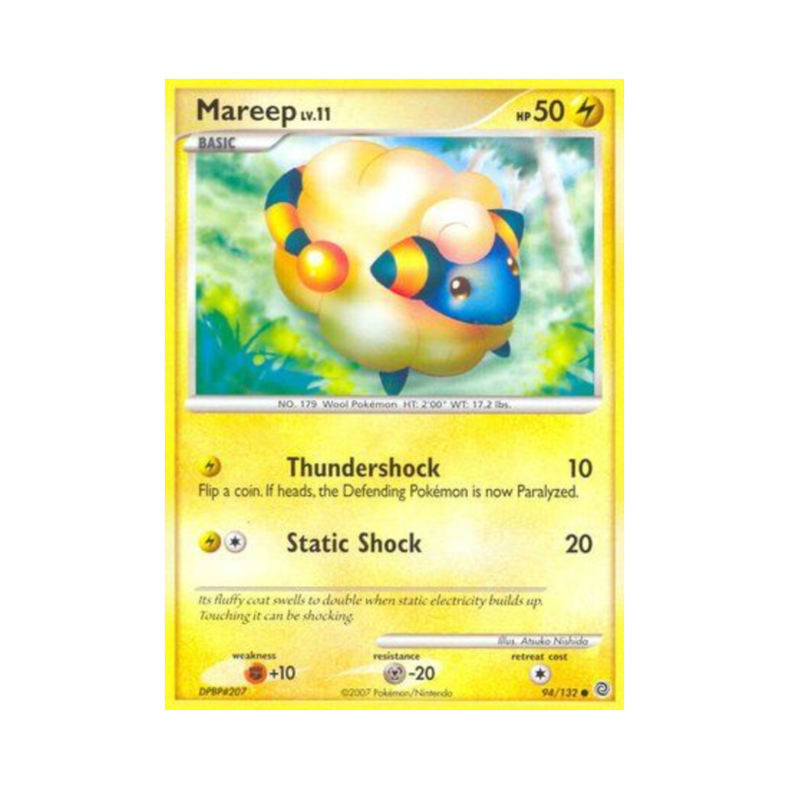 포켓몬 TCG 메리프 C 시크릿 원더스 (영문판)(Pokemon TCG Mareep C Secret Wonders (English Ver.)) - 1