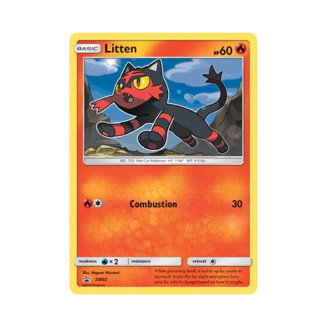 포켓몬 TCG 냐오불 P 썬 & 문 프로모카드 (영문판)(Pokemon TCG Litten P Sun & Moon Promos (English Ver.))