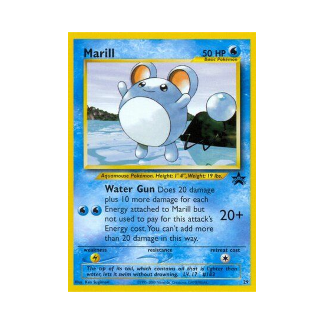 포켓몬 TCG 마릴 P 위자드 오브 더 코스트 프로모카드 (영문판)(Pokemon TCG Marill P Wizards of the Coast Promos (English Ver.)) - 1