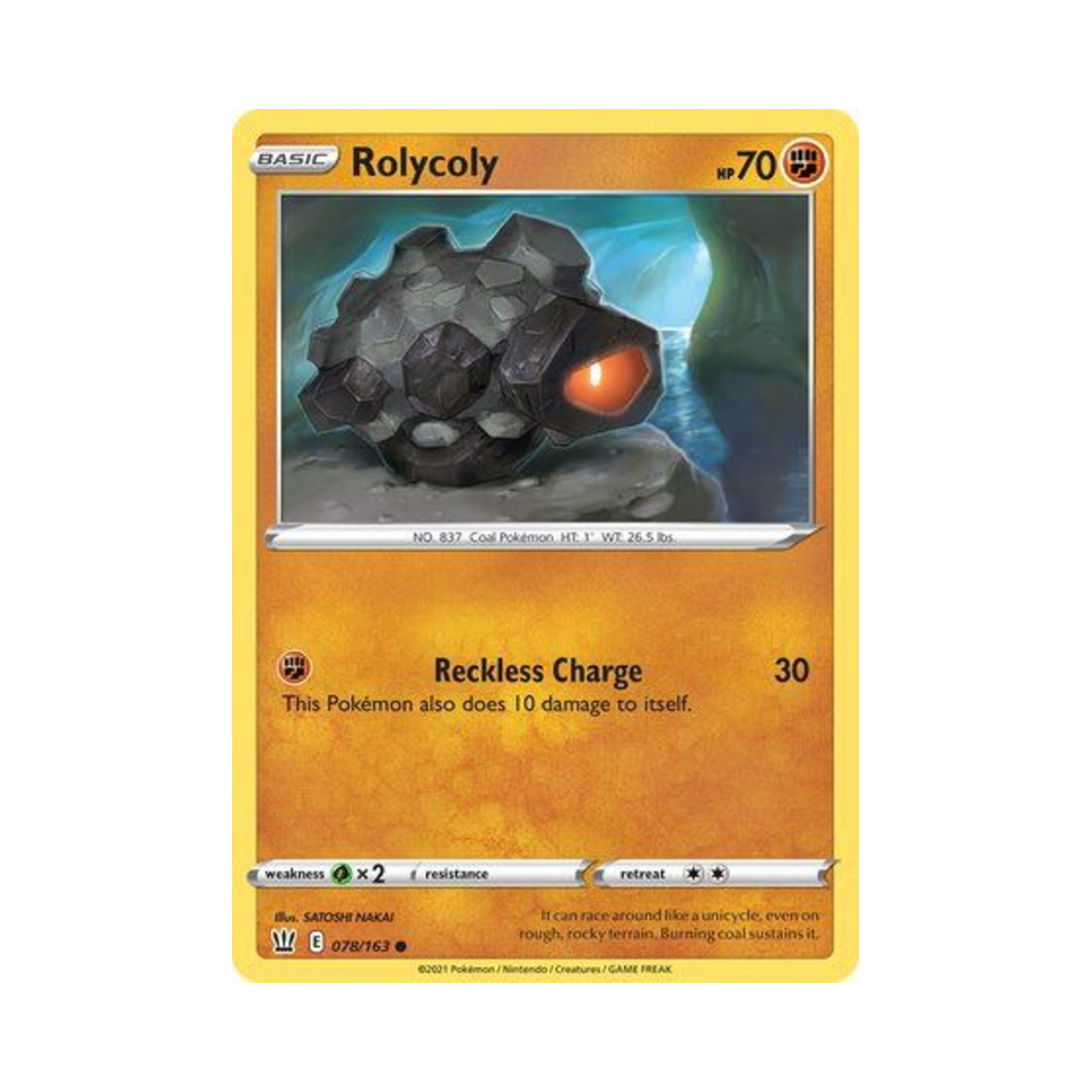 포켓몬 TCG 탄동 C 배틀 스타일즈 (영문판)(Pokemon TCG Rolycoly C Battle Styles (English Ver.)) - 1