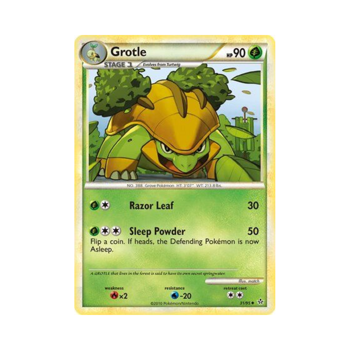 포켓몬 TCG 수풀부기 U 언리쉬드 (영문판)(Pokemon TCG Grotle U Unleashed (English Ver.)) - 1