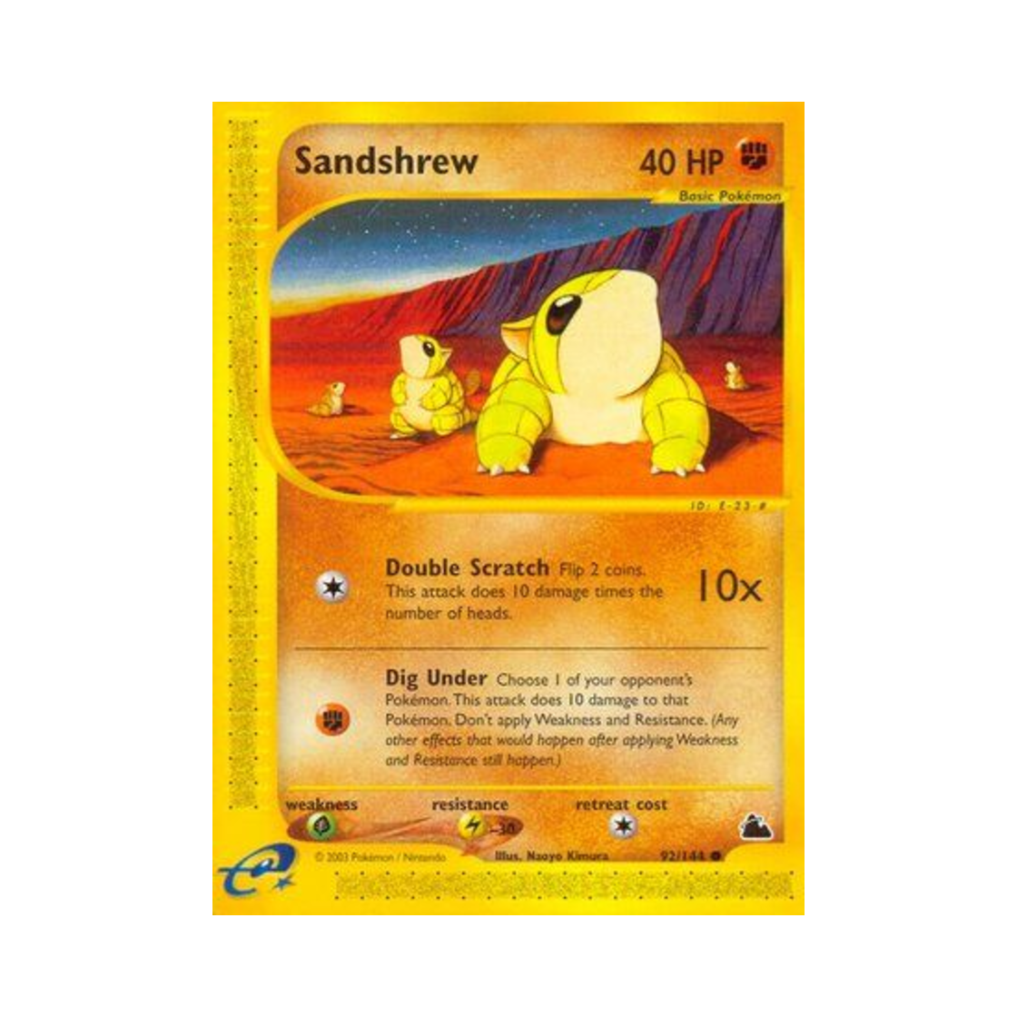 포켓몬 TCG 모래두지 C 스카이리지 (영문판)(Pokemon TCG Sandshrew C Skyridge (English Ver.)) - 1
