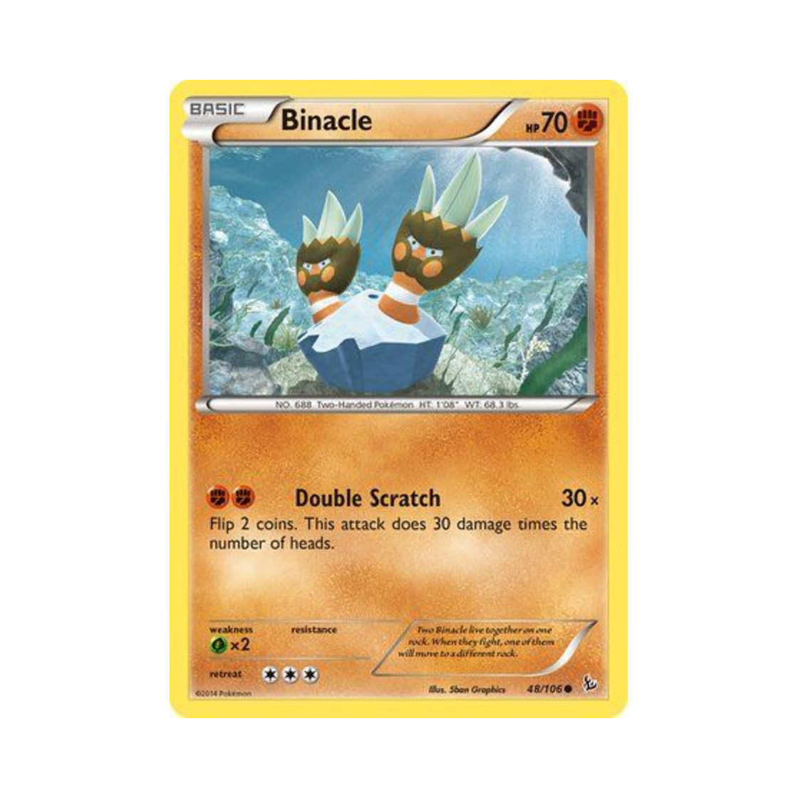 포켓몬 TCG 거북손손 C 플래시파이어 (영문판)(Pokemon TCG Binacle C Flashfire (English Ver.)) - 1