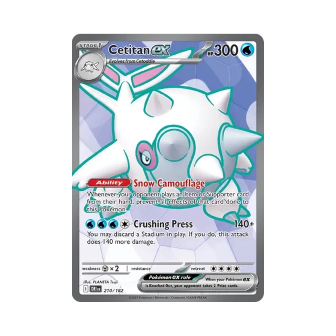 포켓몬 TCG 우락고래 ex UR 데스티니드 라이벌스 (영문판)(Pokemon TCG Cetitan ex UR Destined Rivals (English Ver.)) - 1