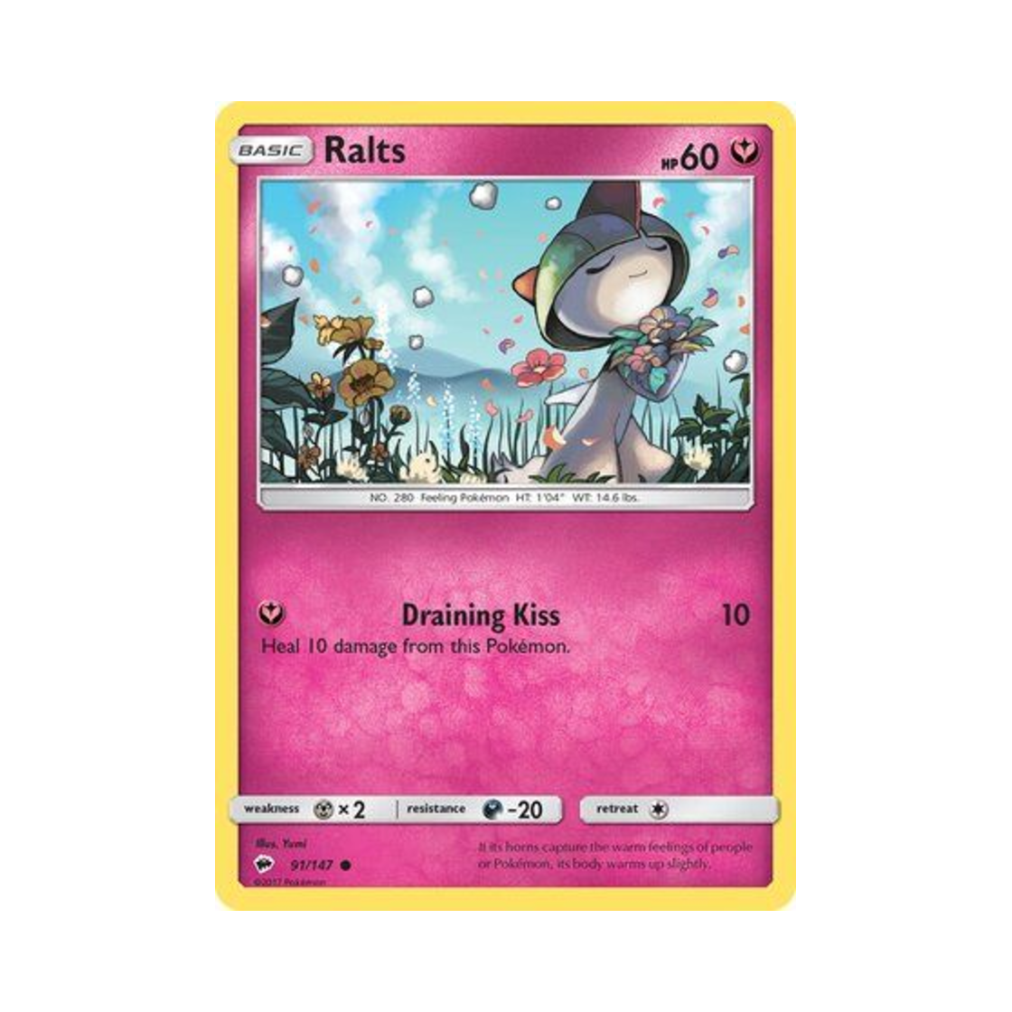 포켓몬 TCG 랄토스 C 버닝 쉐도우 (영문판)(Pokemon TCG Ralts C Burning Shadows (English Ver.)) - 1