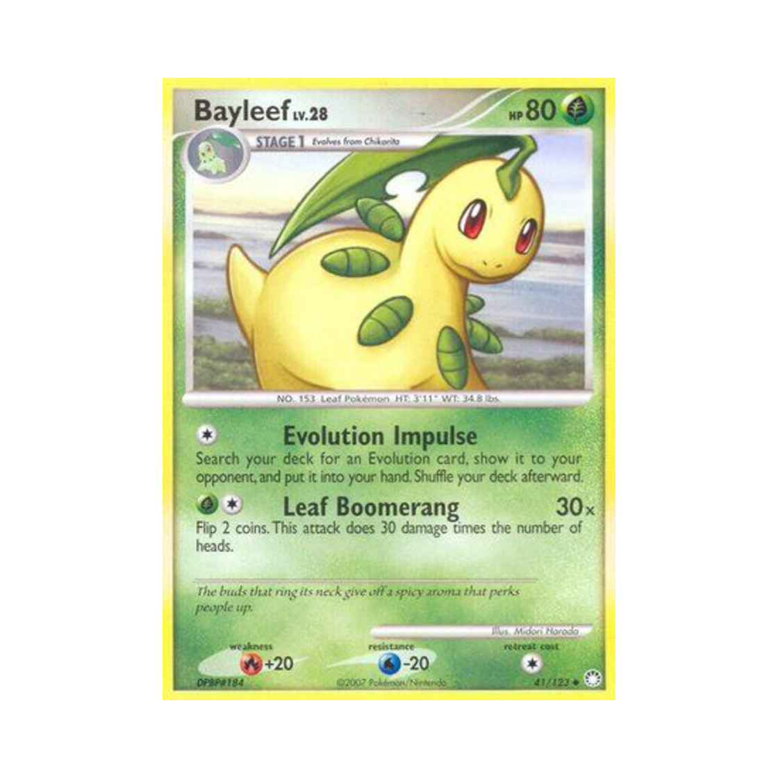 포켓몬 TCG 베이리프 U 미스터리어스 트레져스 (영문판)(Pokemon TCG Bayleef U Mysterious Treasures (English Ver.)) - 1