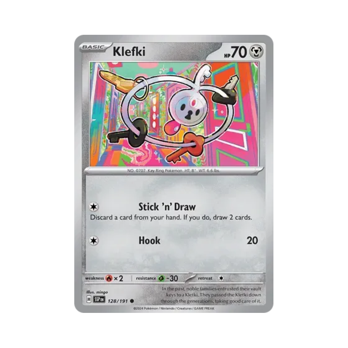 포켓몬 TCG 클레피 C 서징 스파크 (영문판)(Pokemon TCG Klefki C Surging Sparks (English Ver.)) - 1