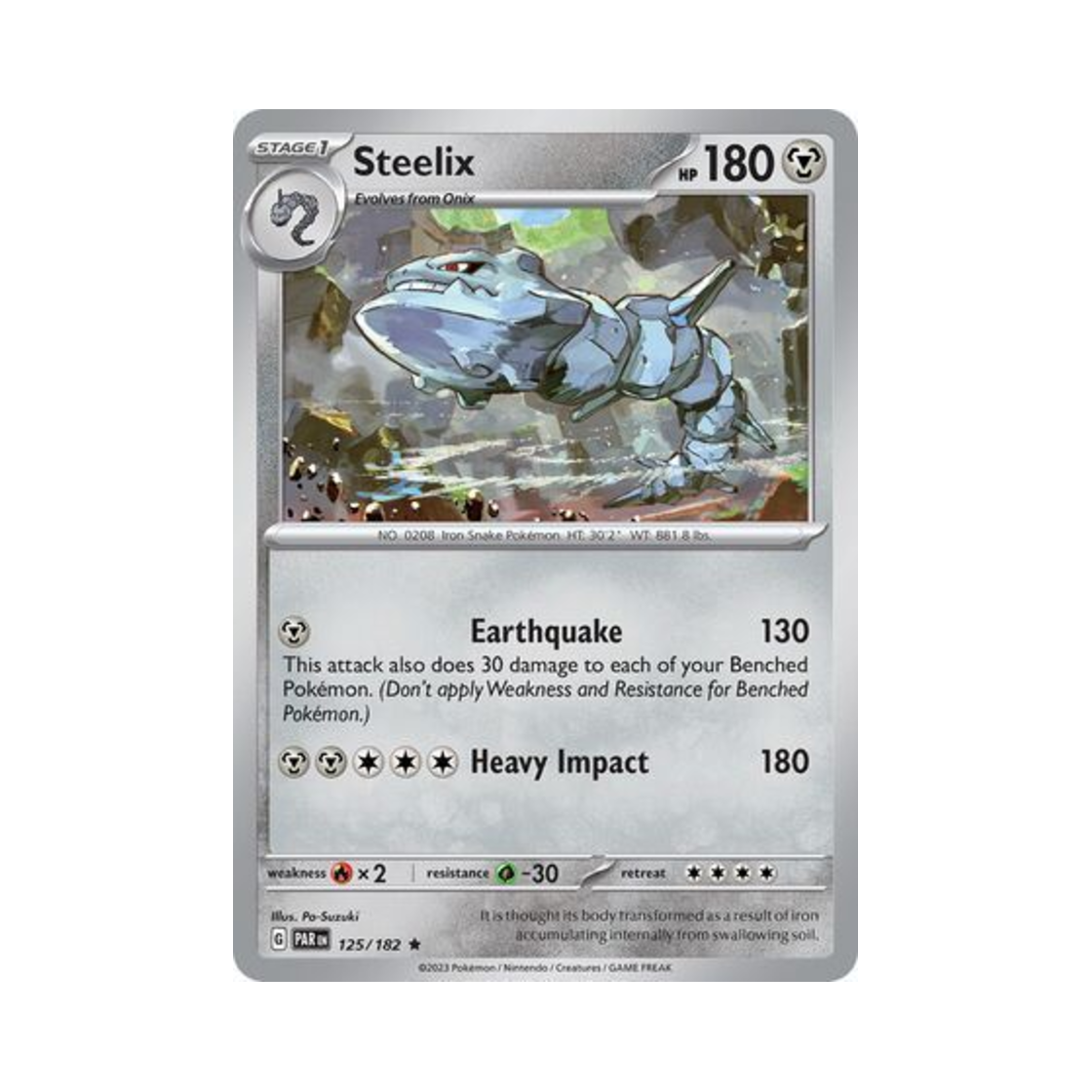 포켓몬 TCG 강철톤 R 파라독스 리프트 (영문판)(Pokemon TCG Steelix R Paradox Rift (English Ver.)) - 1