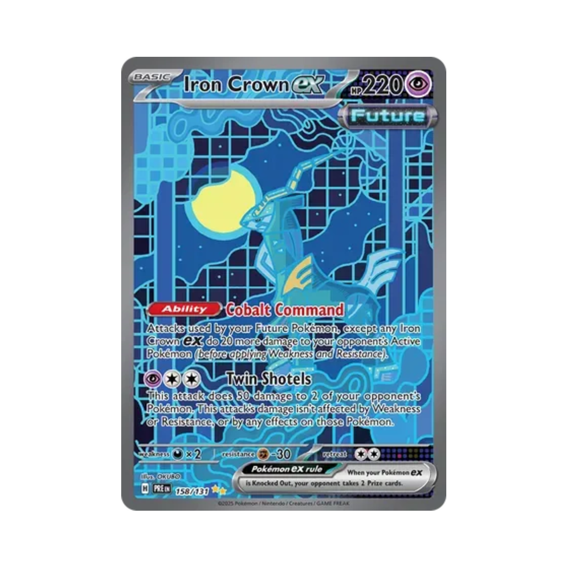 포켓몬 TCG 무쇠감투 ex SIR 프리즈매틱 에볼루션즈 (영문판)(Pokemon TCG Iron Crown ex SIR Prismatic Evolutions (English Ver.)) - 1