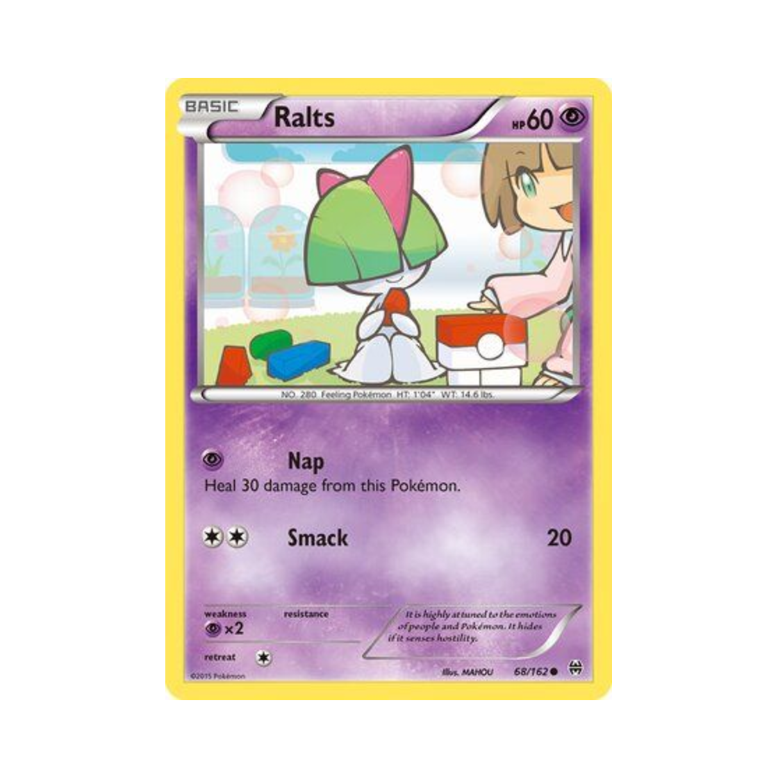 포켓몬 TCG 랄토스 C 브레이크스루 (영문판)(Pokemon TCG Ralts C BREAKthrough (English Ver.)) - 1