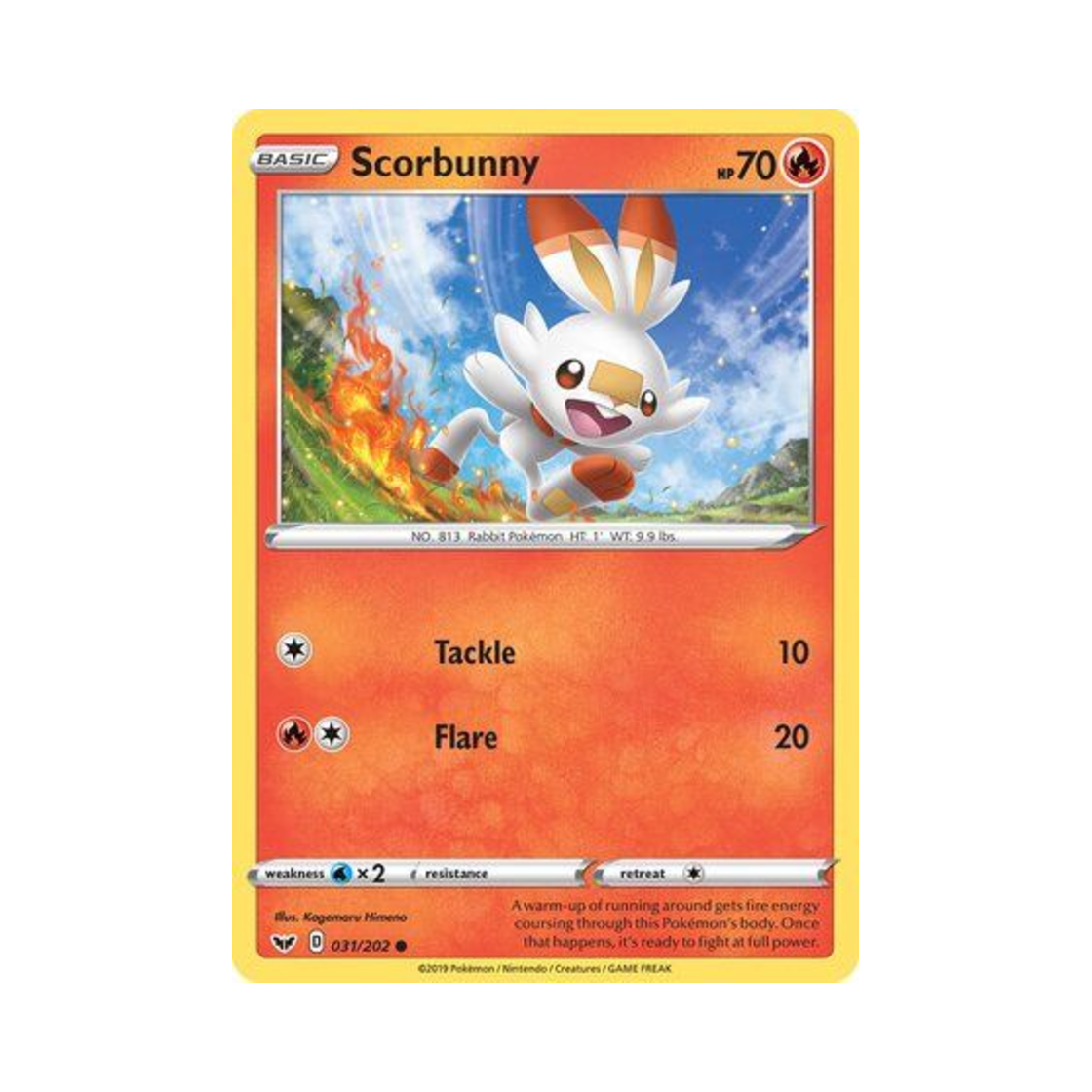포켓몬 TCG 염버니 C 소드 & 실드 (영문판)(Pokemon TCG Scorbunny C Sword & Shield (English Ver.))