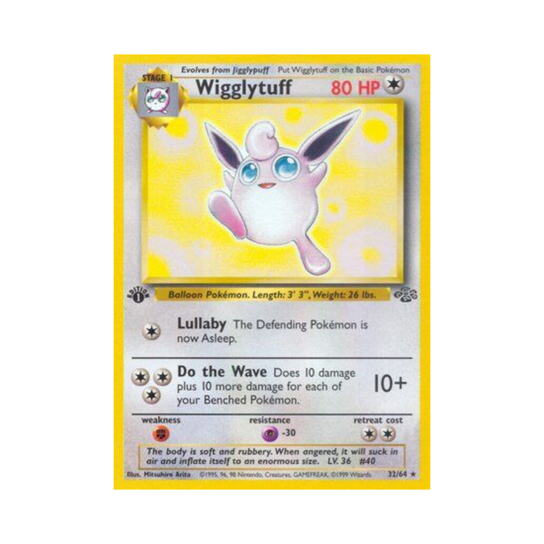 포켓몬 TCG 푸크린 R 정글 (영문판)(Pokemon TCG Wigglytuff R Jungle (English Ver.)) - 1