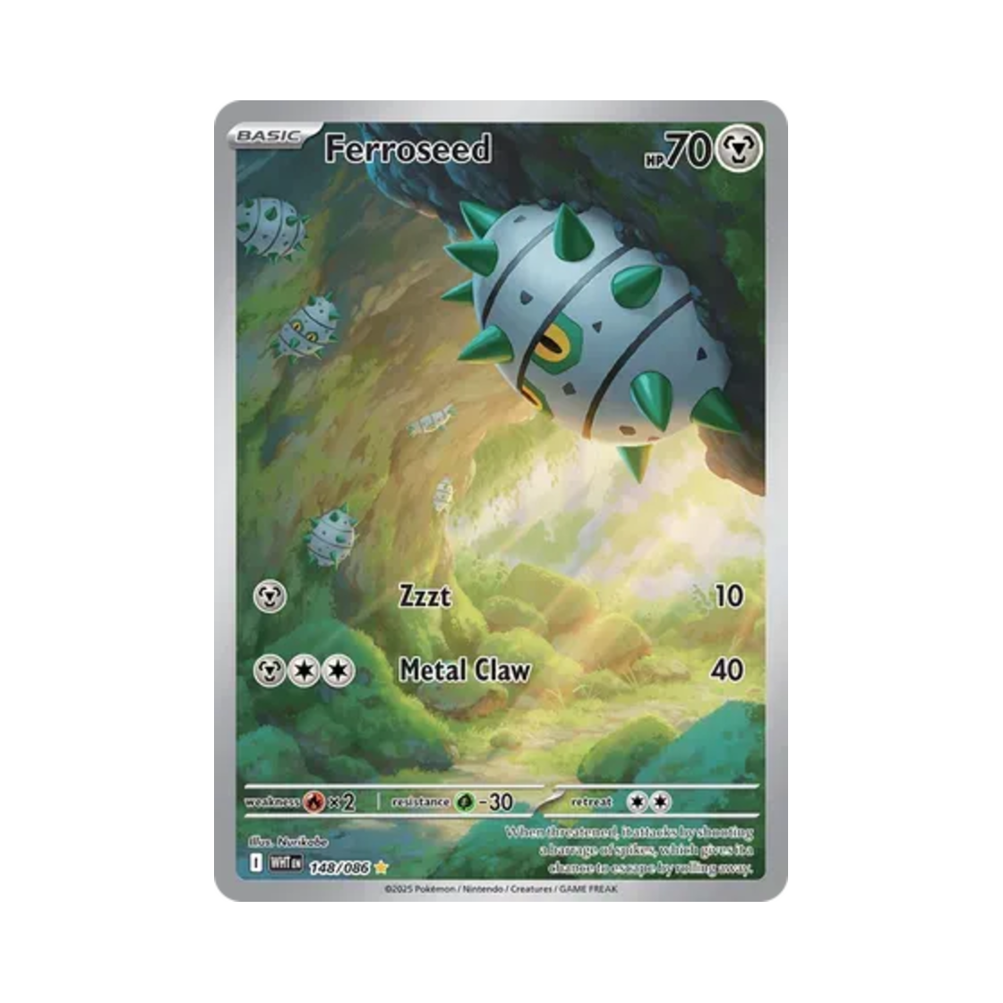 포켓몬 TCG 철시드 IR 화이트플레어 (영문판)(Pokemon TCG Ferroseed IR White Flare (English Ver.)) - 1