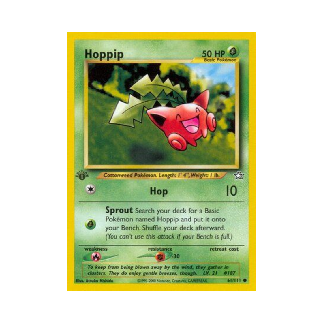 포켓몬 TCG 통통코 C 네오 제네시스 (영문판)(Pokemon TCG Hoppip C Neo Genesis (English Ver.)) - 1