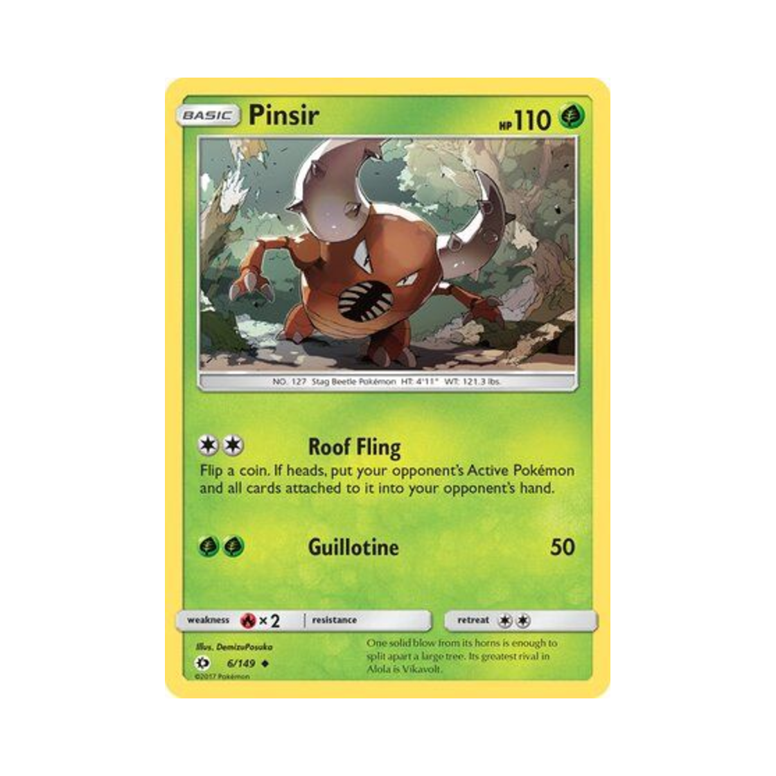 포켓몬 TCG 쁘사이저 U 썬 & 문 (영문판)(Pokemon TCG Pinsir U Sun & Moon (English Ver.)) - 1