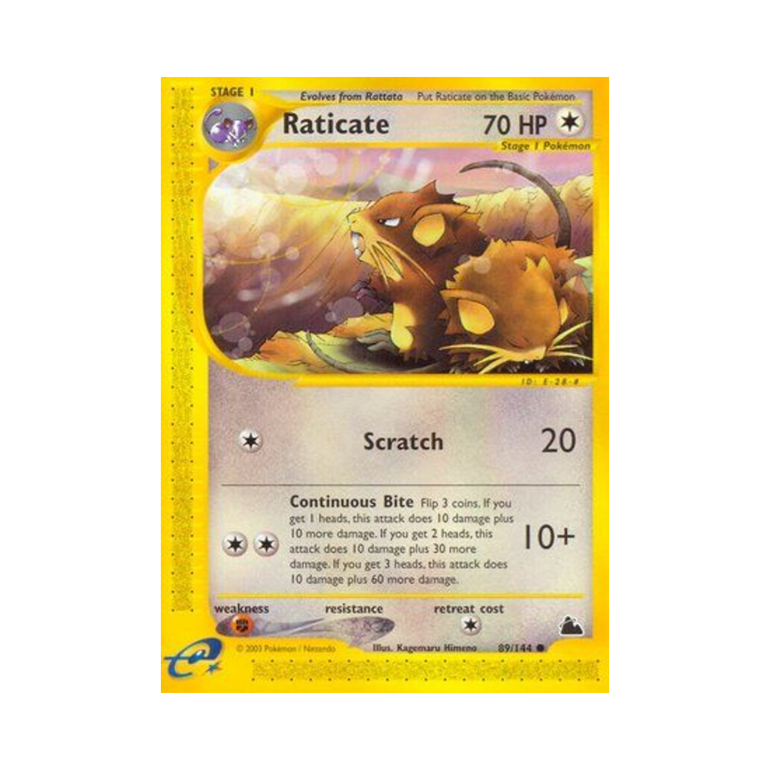 포켓몬 TCG 레트라 C 스카이리지 (영문판)(Pokemon TCG Raticate C Skyridge (English Ver.))