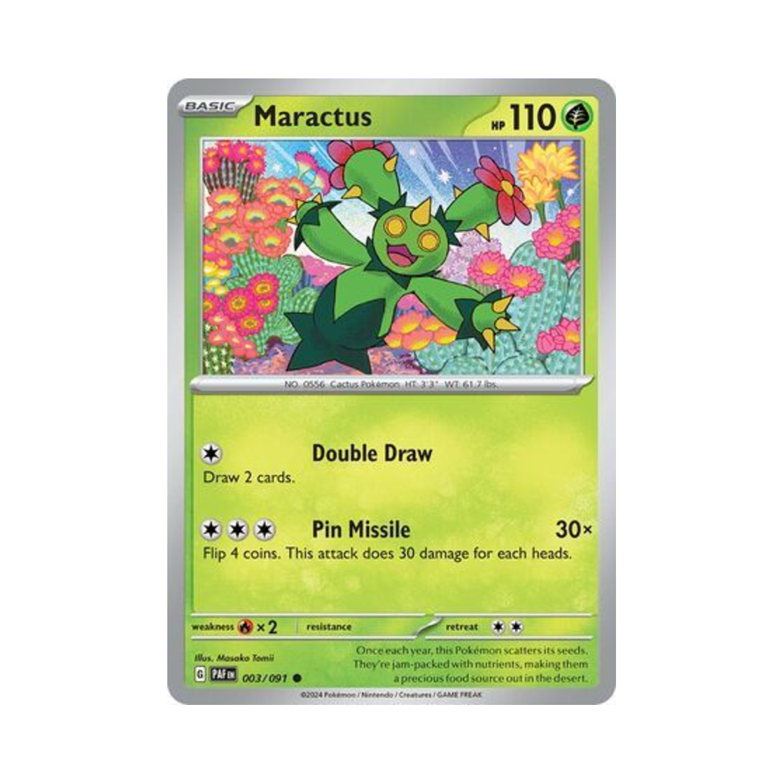 포켓몬 TCG 마라카치 C 팔데아 페이트 (영문판)(Pokemon TCG Maractus C Paldean Fates (English Ver.)) - 1