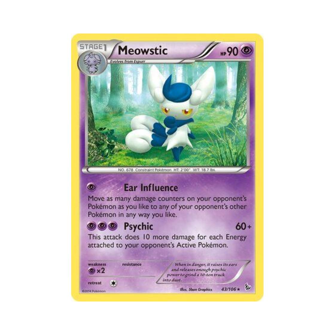 포켓몬 TCG 냐오닉스 R 플래시파이어 (영문판)(Pokemon TCG Meowstic R Flashfire (English Ver.)) - 1