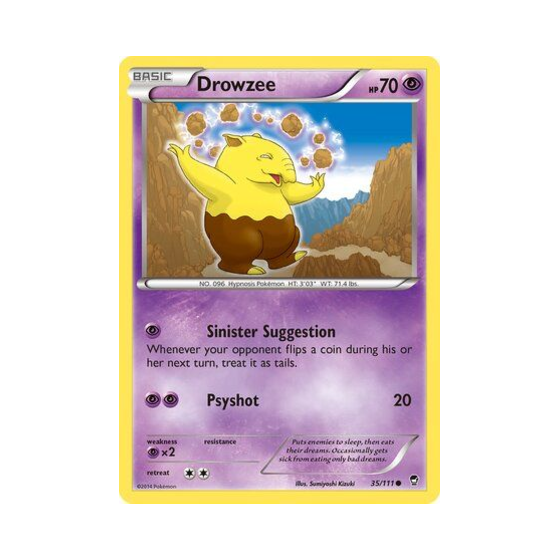 포켓몬 TCG 슬리프 C 퓨리어스 피스트 (영문판)(Pokemon TCG Drowzee C Furious Fists (English Ver.)) - 1