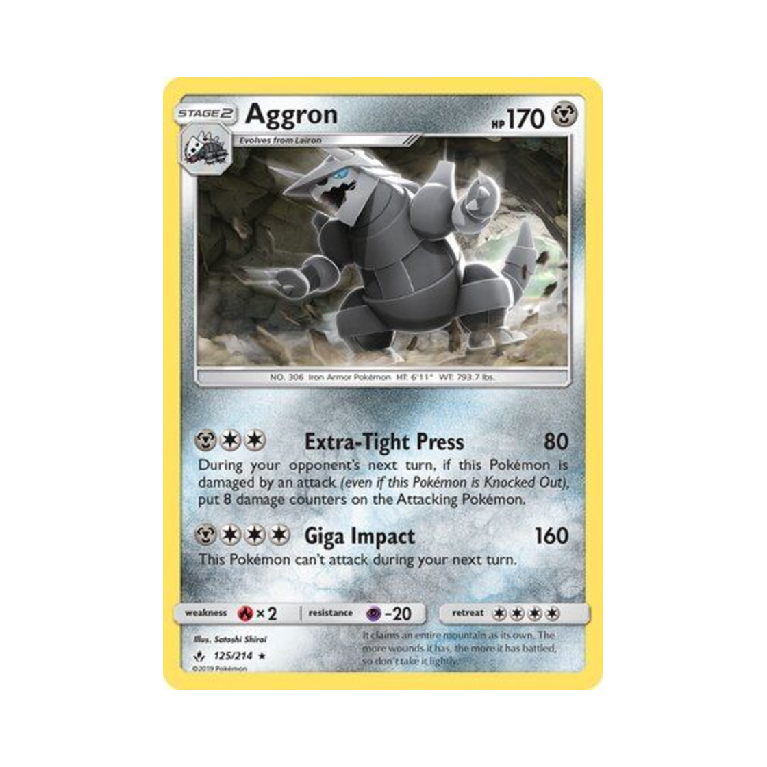 포켓몬 TCG 보스로라 R 언브로큰 본즈 (영문판)(Pokemon TCG Aggron R Unbroken Bonds (English Ver.)) - 1