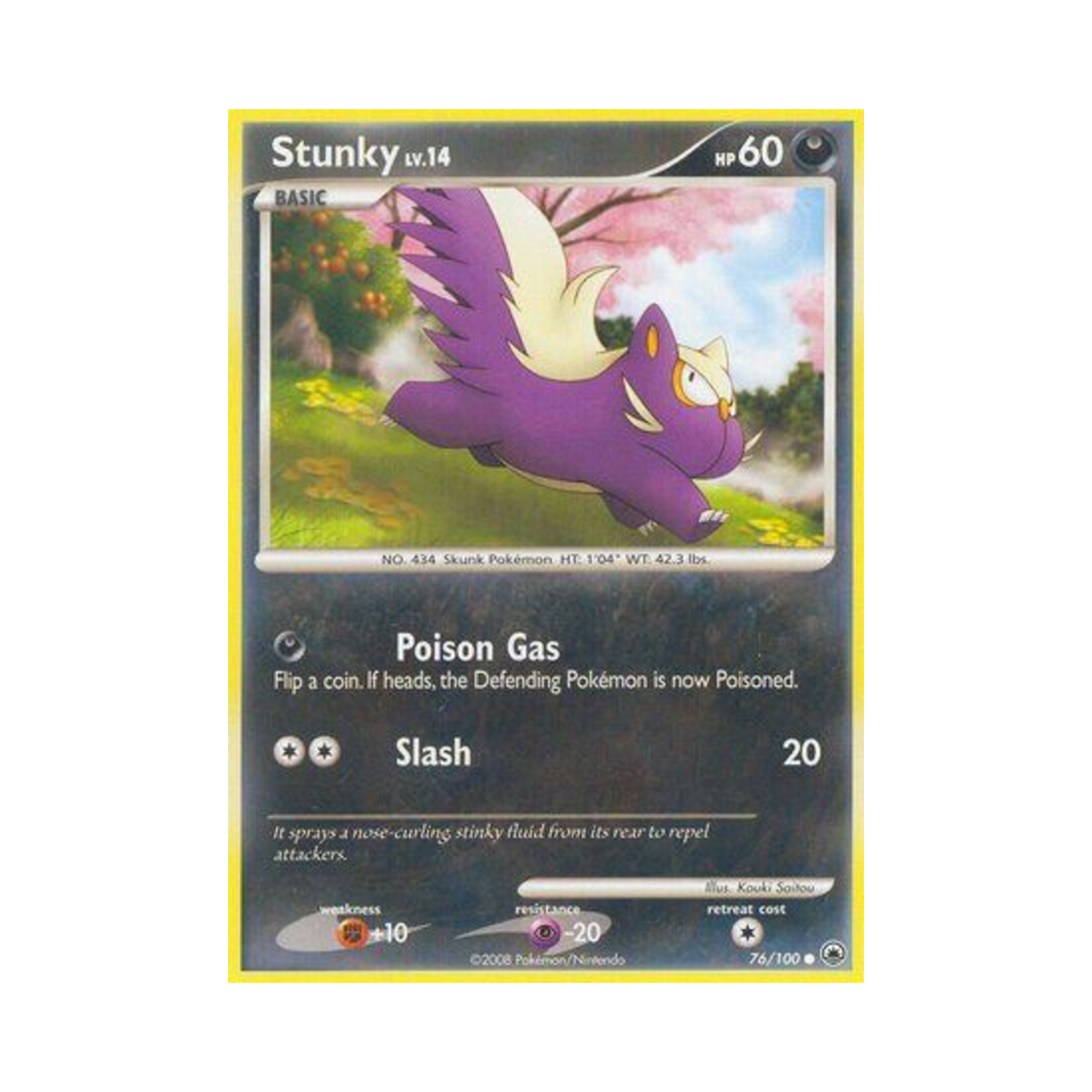 포켓몬 TCG 스컹뿡 C 마제스티 던 (영문판)(Pokemon TCG Stunky C Majestic Dawn (English Ver.)) - 1