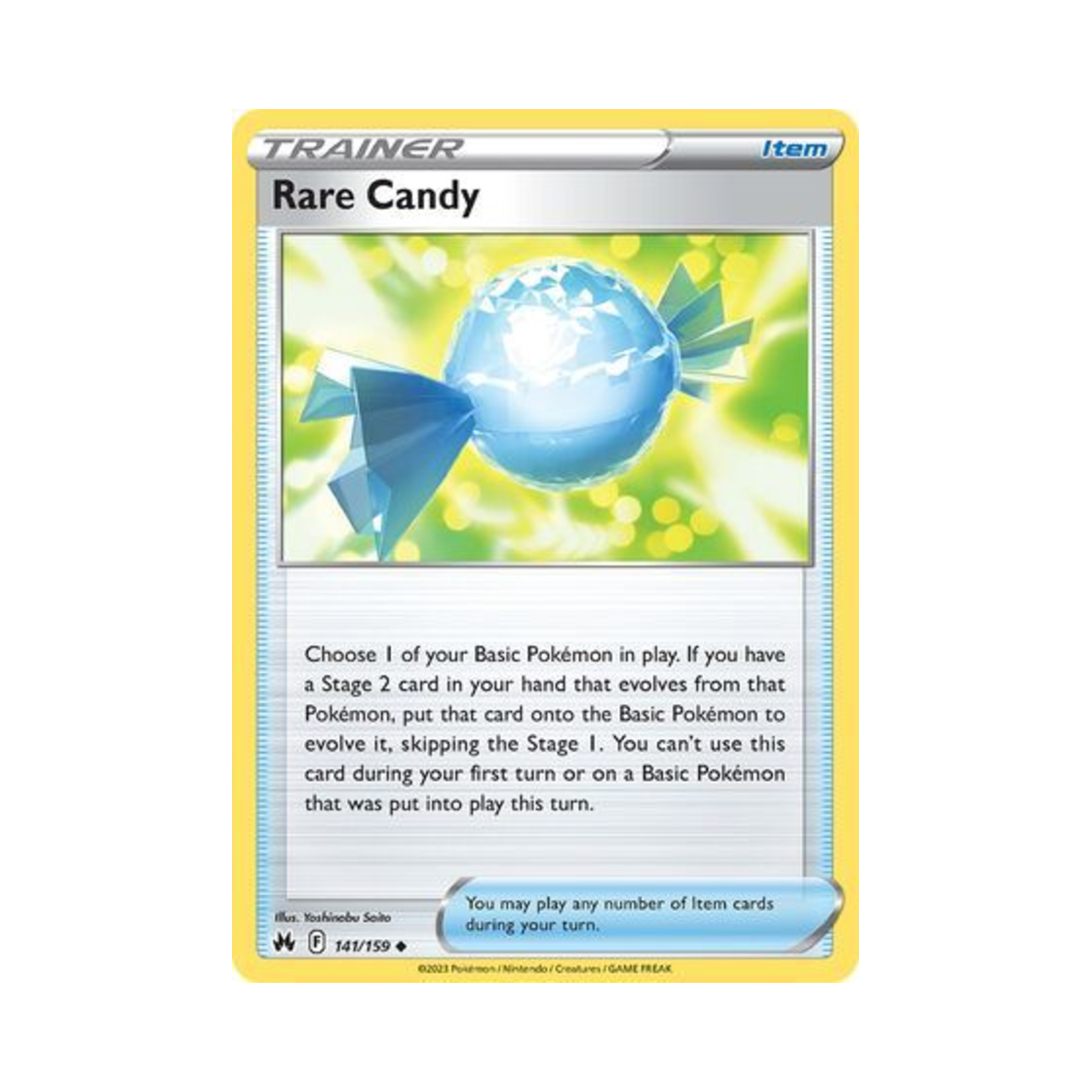 포켓몬 TCG 이상한 사탕 U 크라운 제니스 (영문판)(Pokemon TCG Rare Candy U Crown Zenith (English Ver.)) - 1