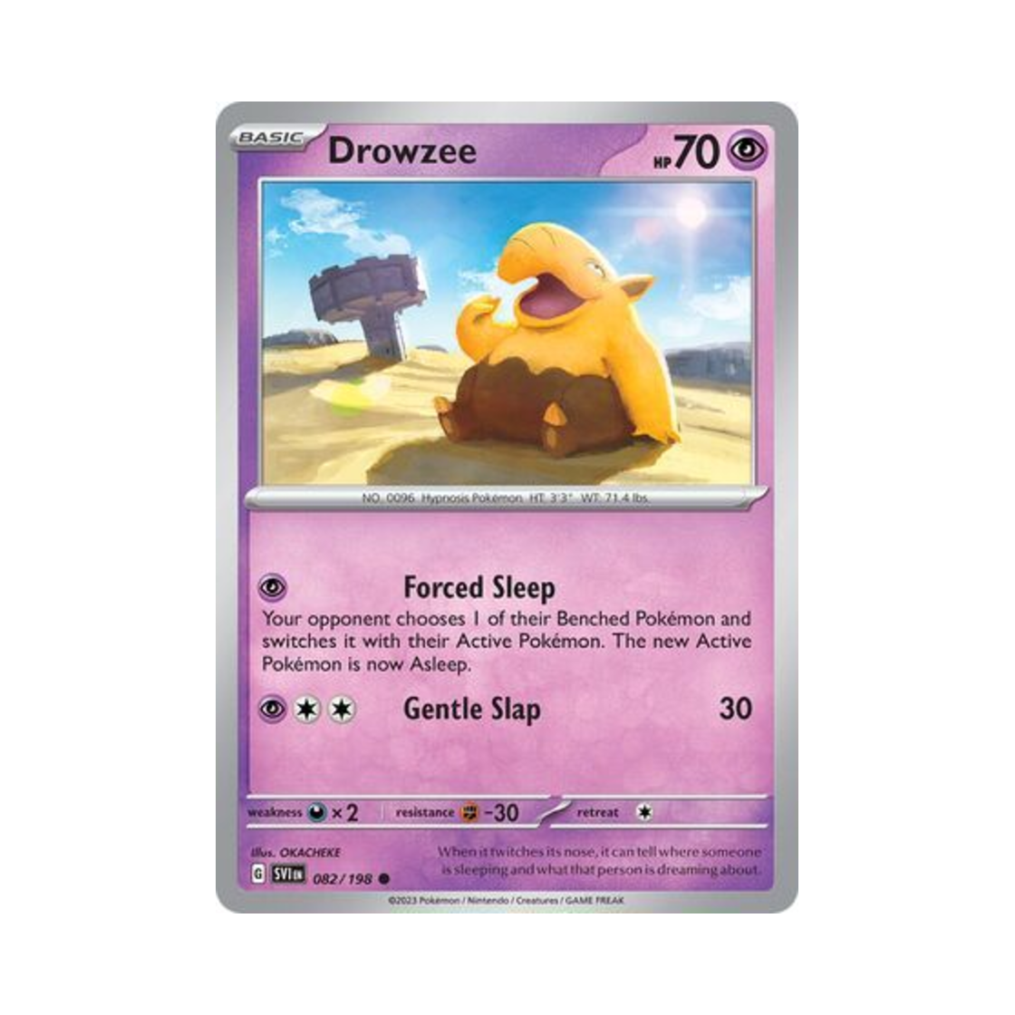 포켓몬 TCG 슬리프 C 스칼렛 & 바이올렛 (영문판)(Pokemon TCG Drowzee C Scarlet & Violet (English Ver.)) - 1