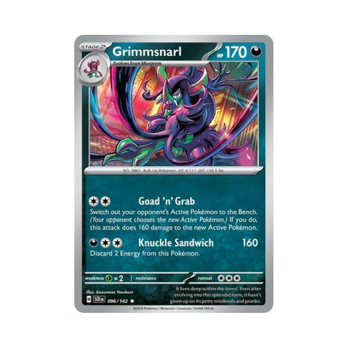 포켓몬 TCG 오롱털 R 스텔라 크라운 (영문판)(Pokemon TCG Grimmsnarl R Stellar Crown (English Ver.)) - 1
