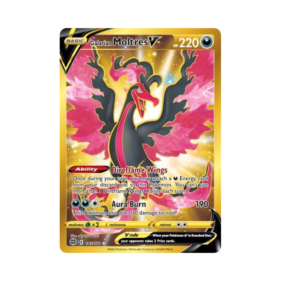 포켓몬 TCG 가라르 파이어 V RS 브릴리언트 스타즈 (영문판)(Pokemon TCG Galarian Moltres V RS Brilliant Stars (English Ver.)) - 1