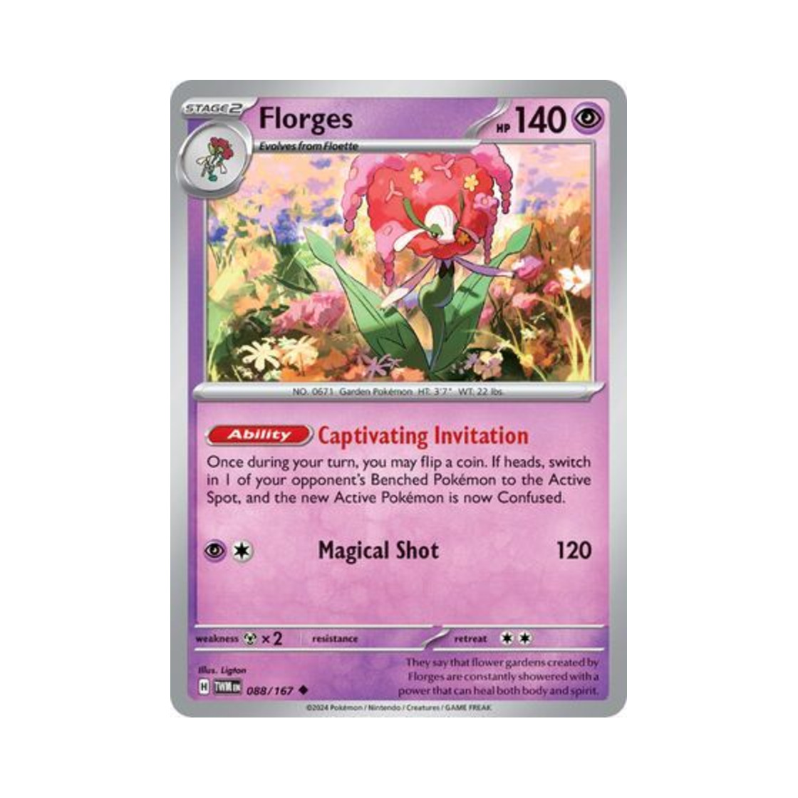 포켓몬 TCG 플라제스 U 트와일라잇 마스커레이드 (영문판)(Pokemon TCG Florges U Twilight Masquerade (English Ver.)) - 1