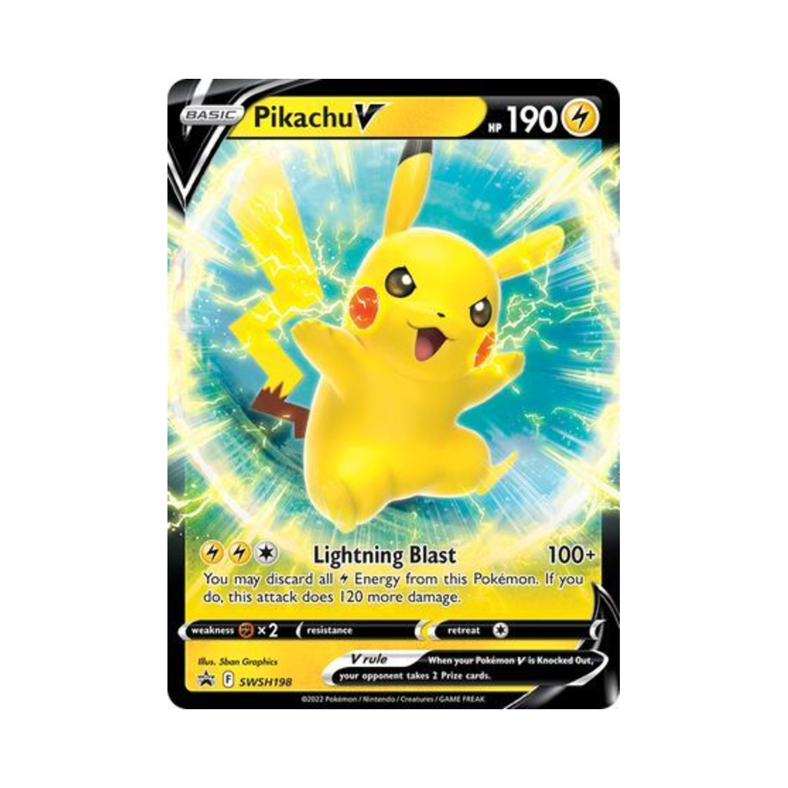 포켓몬 TCG 피카츄 V 점보 P 소드 & 실드 프로모카드 (영문판)(Pokemon TCG Pikachu V Jumbo P Sword & Shield Promos (English Ver.)) - 1