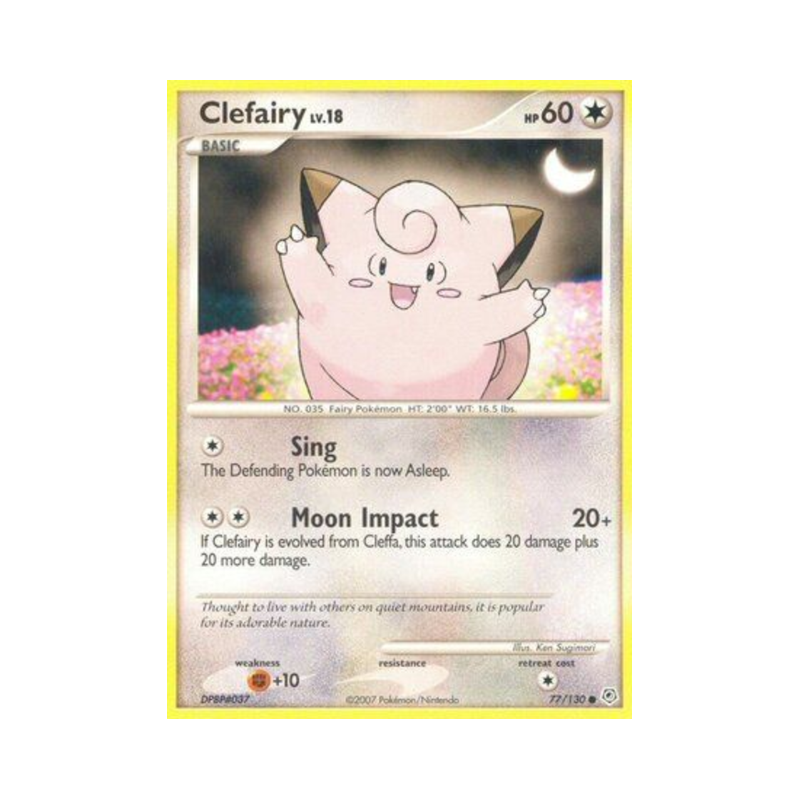 포켓몬 TCG 삐삐 C 다이아몬드 & 펄 (영문판)(Pokemon TCG Clefairy C Diamond & Pearl (English Ver.)) - 1