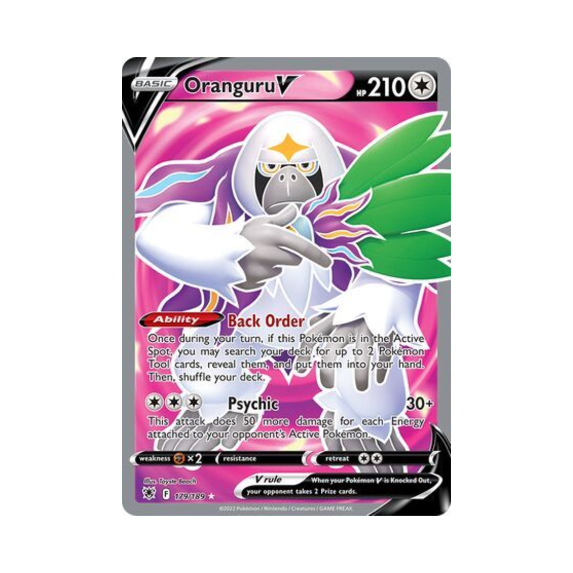 포켓몬 TCG 하랑우탄 V RU 아스트랄 레디안스 (영문판)(Pokemon TCG Oranguru V RU Astral Radiance (English Ver.)) - 1