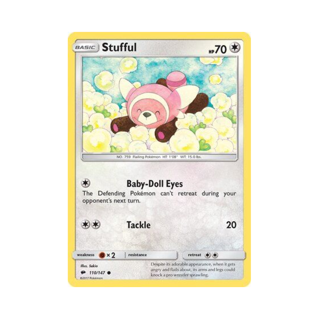 포켓몬 TCG 포곰곰 C 버닝 쉐도우 (영문판)(Pokemon TCG Stufful C Burning Shadows (English Ver.))