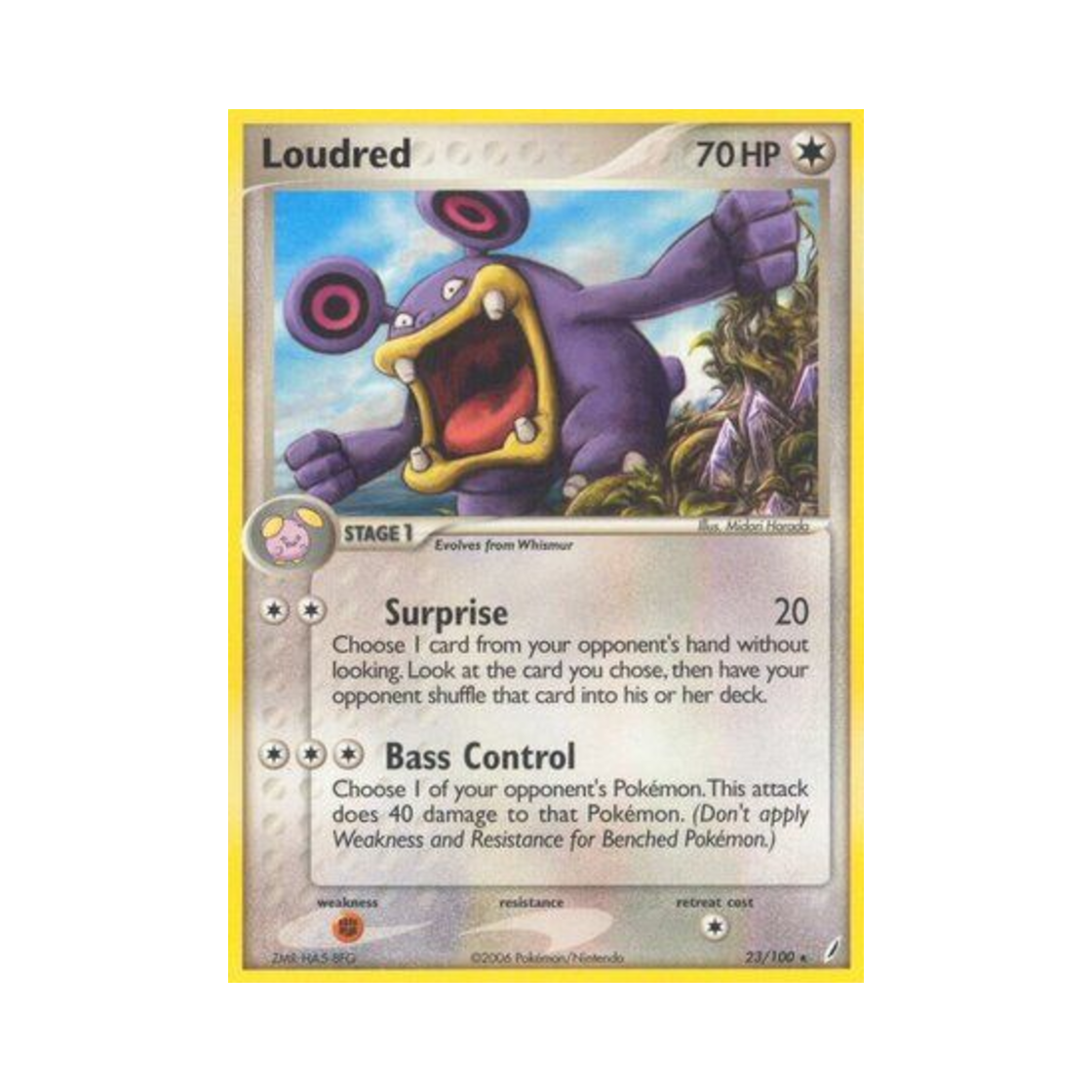 포켓몬 TCG 노공룡 R EX 크리스탈 가디언스 (영문판)(Pokemon TCG Loudred R EX Crystal Guardians (English Ver.))