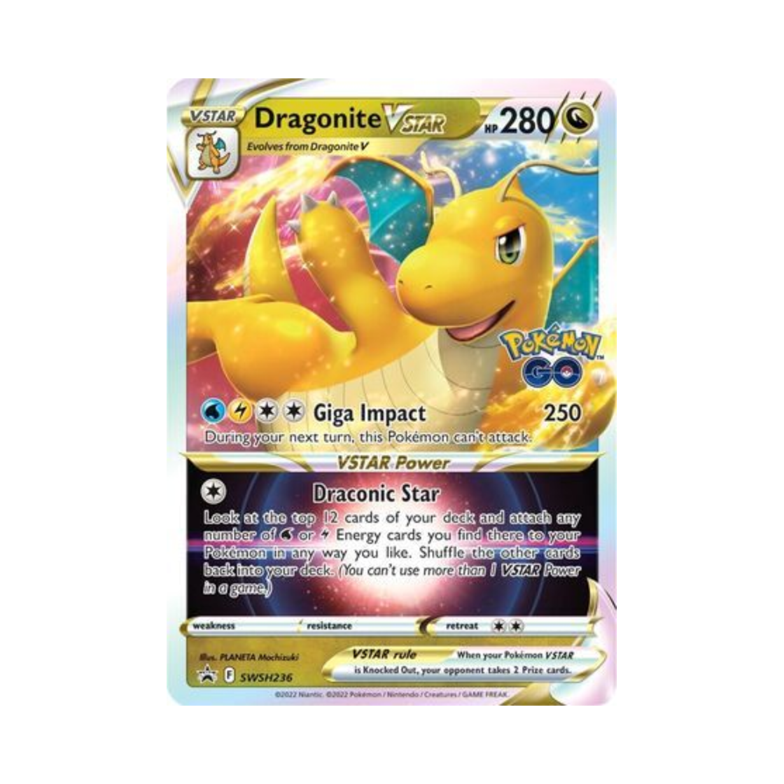 포켓몬 TCG 망나뇽 VSTAR P 소드 & 실드 프로모카드 (영문판)(Pokemon TCG Dragonite VSTAR P Sword & Shield Promos (English Ver.)) - 1