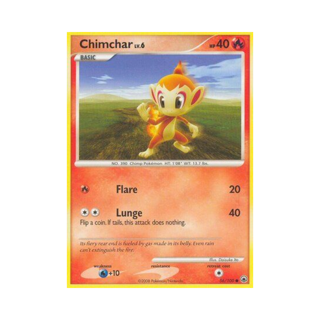 포켓몬 TCG 불꽃숭이 C 마제스티 던 (영문판)(Pokemon TCG Chimchar C Majestic Dawn (English Ver.)) - 1