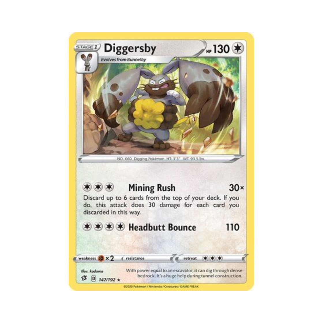 포켓몬 TCG 파르토 R 레벌 크래시 (영문판)(Pokemon TCG Diggersby R Rebel Clash (English Ver.)) - 1