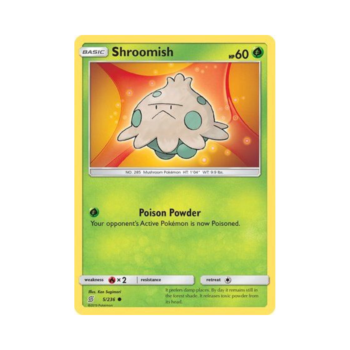 포켓몬 TCG 버섯꼬 C 유니파이드 마인즈 (영문판)(Pokemon TCG Shroomish C Unified Minds (English Ver.)) - 1
