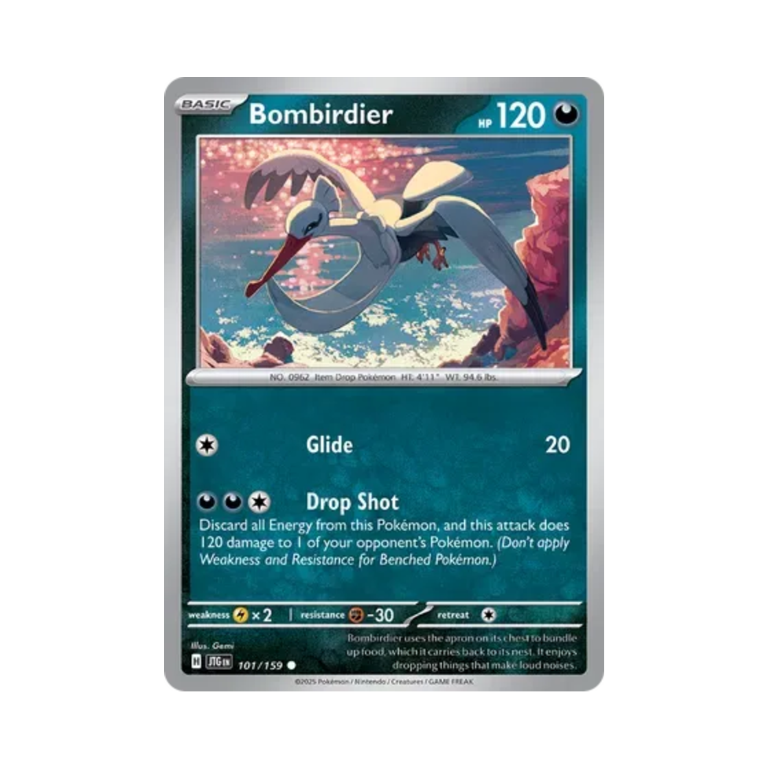 포켓몬 TCG 떨구새 C 저니 투게더 (영문판)(Pokemon TCG Bombirdier C Journey Together (English Ver.)) - 1