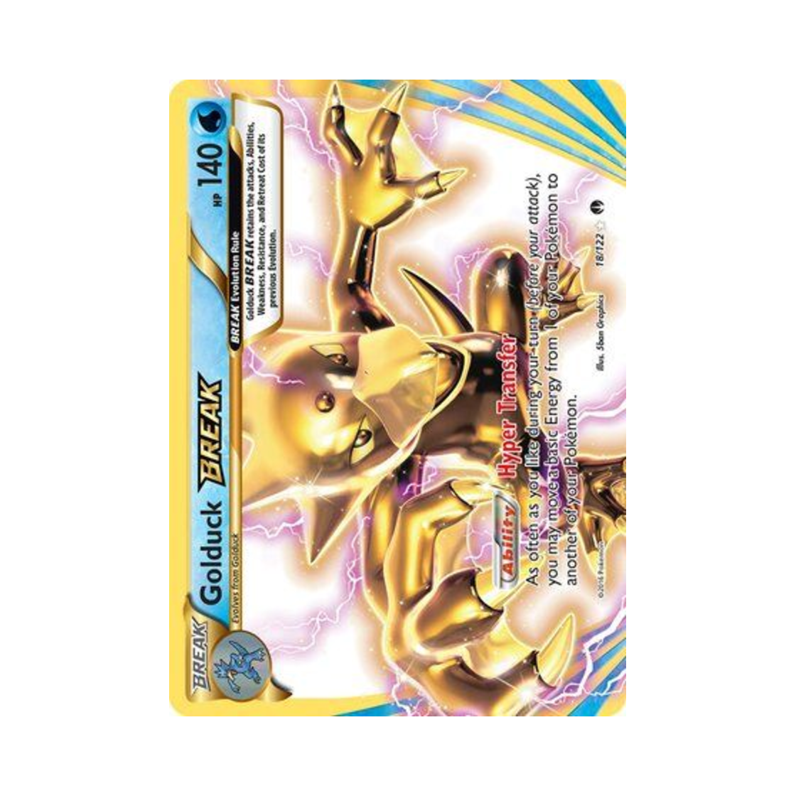포켓몬 TCG 골덕 BREAK RB 브레이크포인트 (영문판)(Pokemon TCG Golduck BREAK RB BREAKpoint (English Ver.))