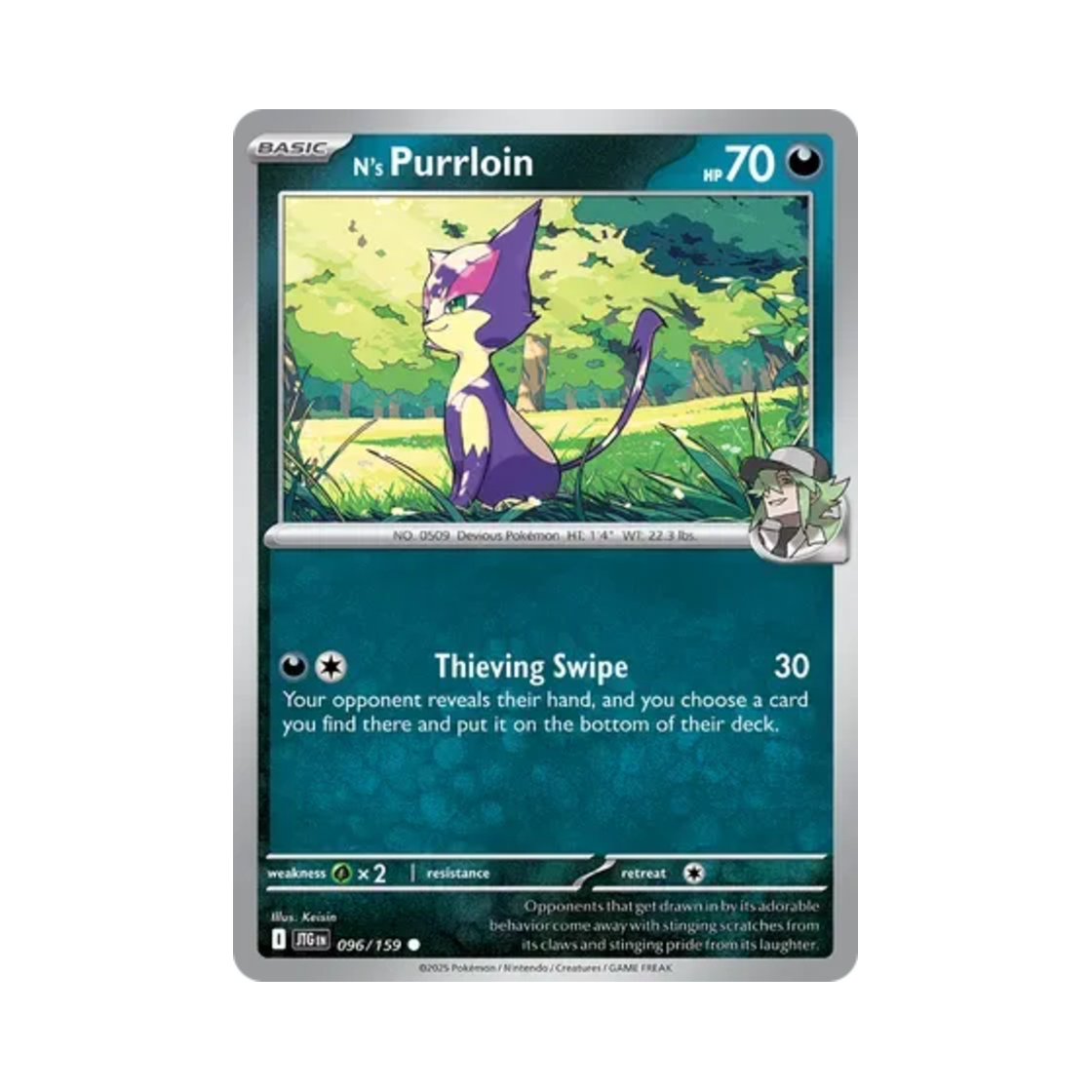 포켓몬 TCG N의 쌔비냥 C 저니 투게더 (영문판)(Pokemon TCG N's Purrloin C Journey Together (English Ver.)) - 1