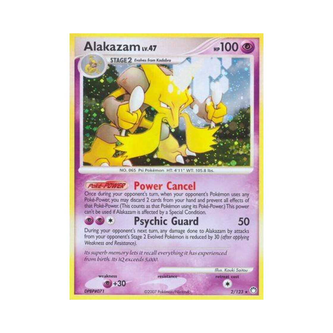 포켓몬 TCG 후딘 RH 미스터리어스 트레져스 (영문판)(Pokemon TCG Alakazam RH Mysterious Treasures (English Ver.)) - 1