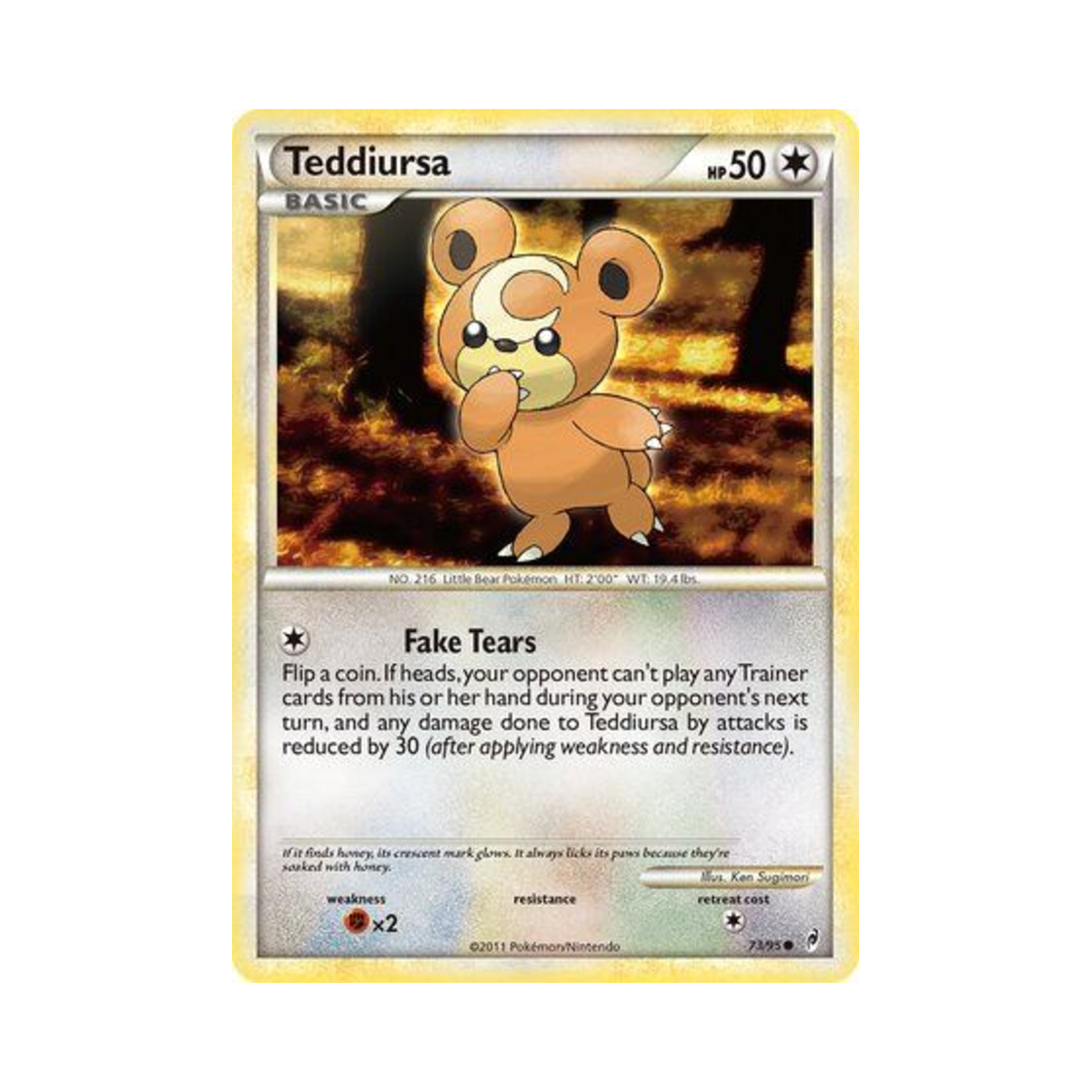 포켓몬 TCG 깜지곰 C 콜 오브 레전즈 (영문판)(Pokemon TCG Teddiursa C Call of Legends (English Ver.)) - 1