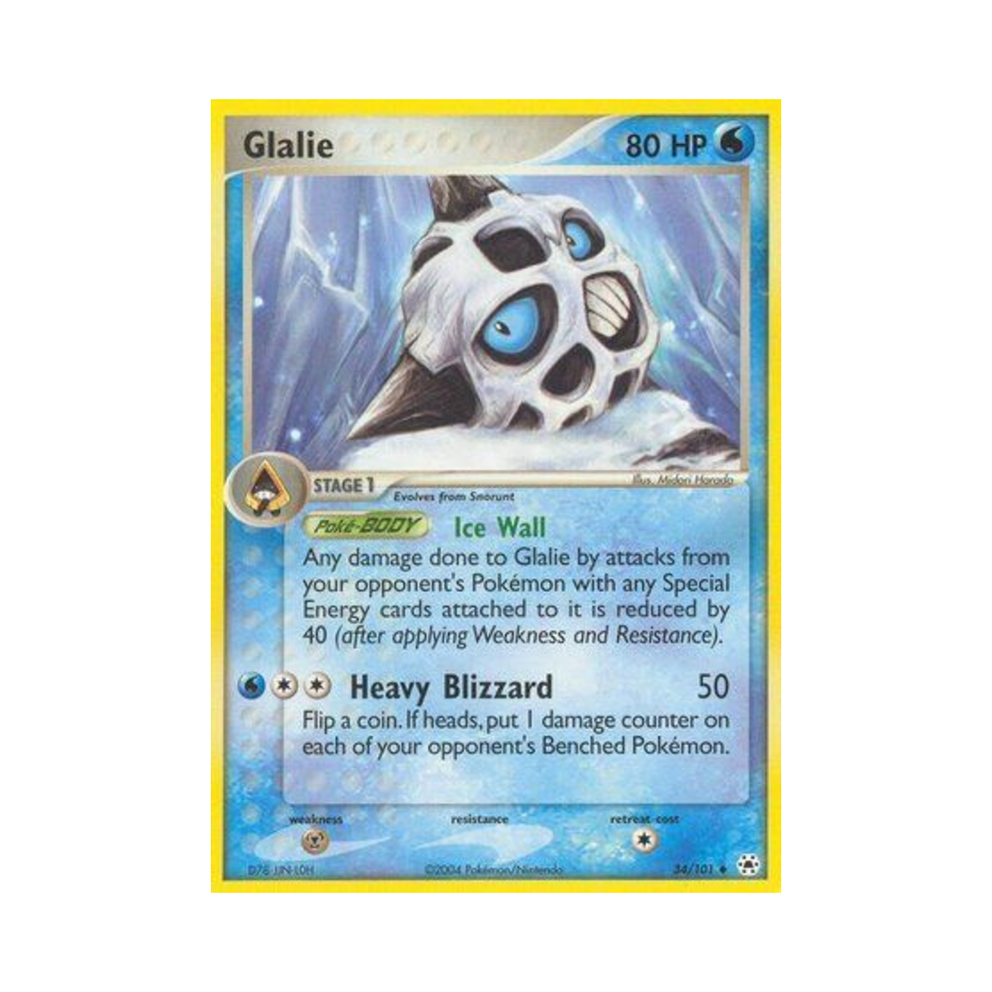 포켓몬 TCG 얼음귀신 U EX 히든 레전드 (영문판)(Pokemon TCG Glalie U EX Hidden Legends (English Ver.)) - 1
