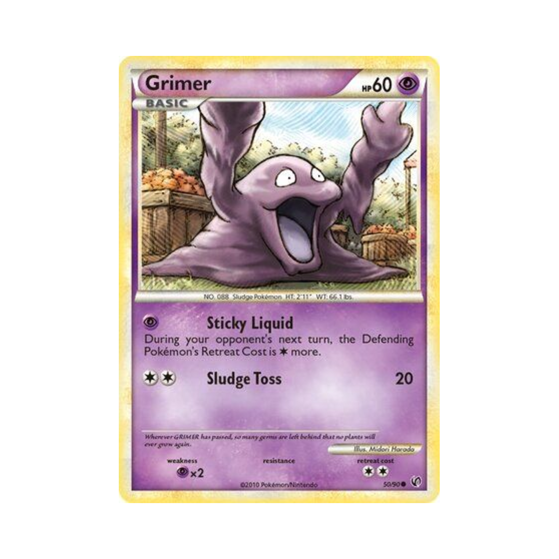 포켓몬 TCG 질퍽이 C 언던티드 (영문판)(Pokemon TCG Grimer C Undaunted (English Ver.)) - 1