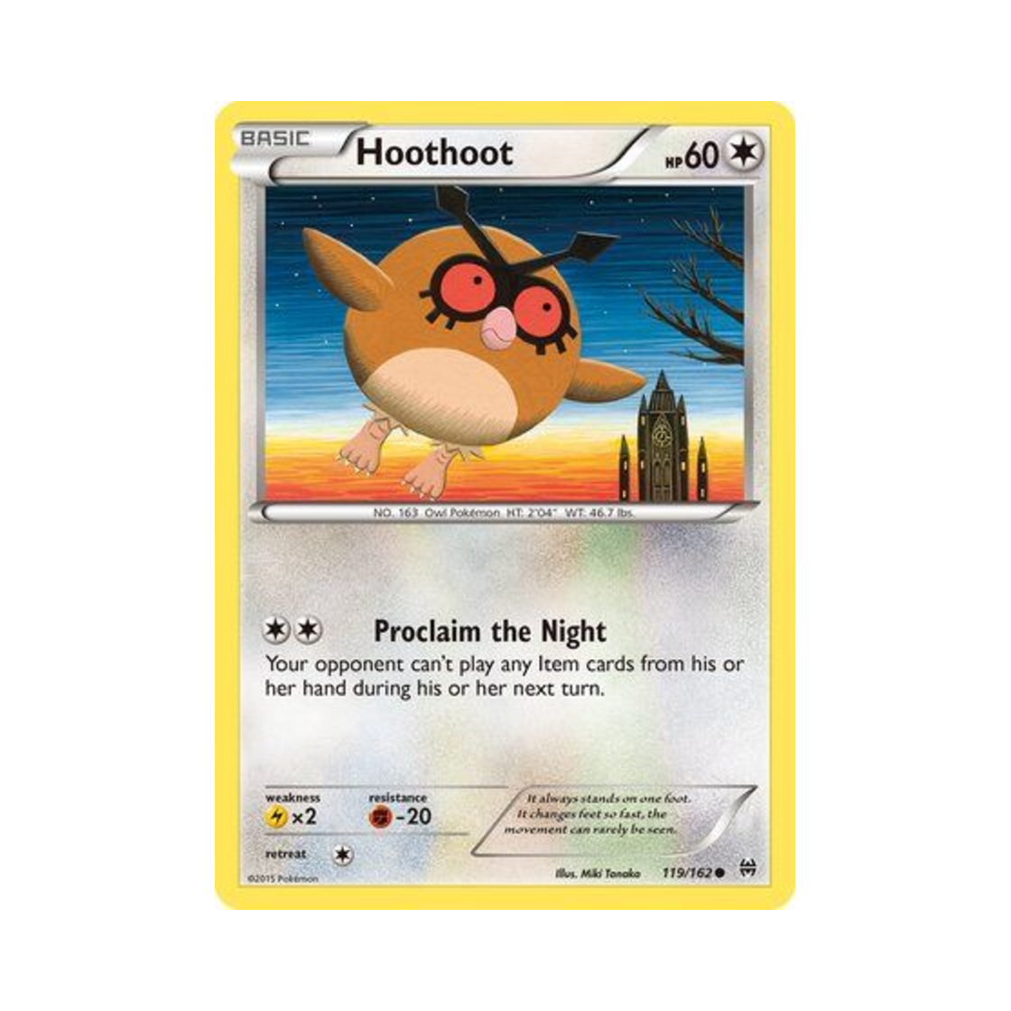 포켓몬 TCG 부우부 C 브레이크스루 (영문판)(Pokemon TCG Hoothoot C BREAKthrough (English Ver.))